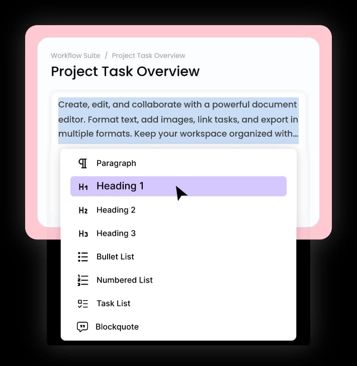 Task Overview