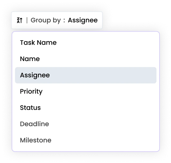 group records for easy organization