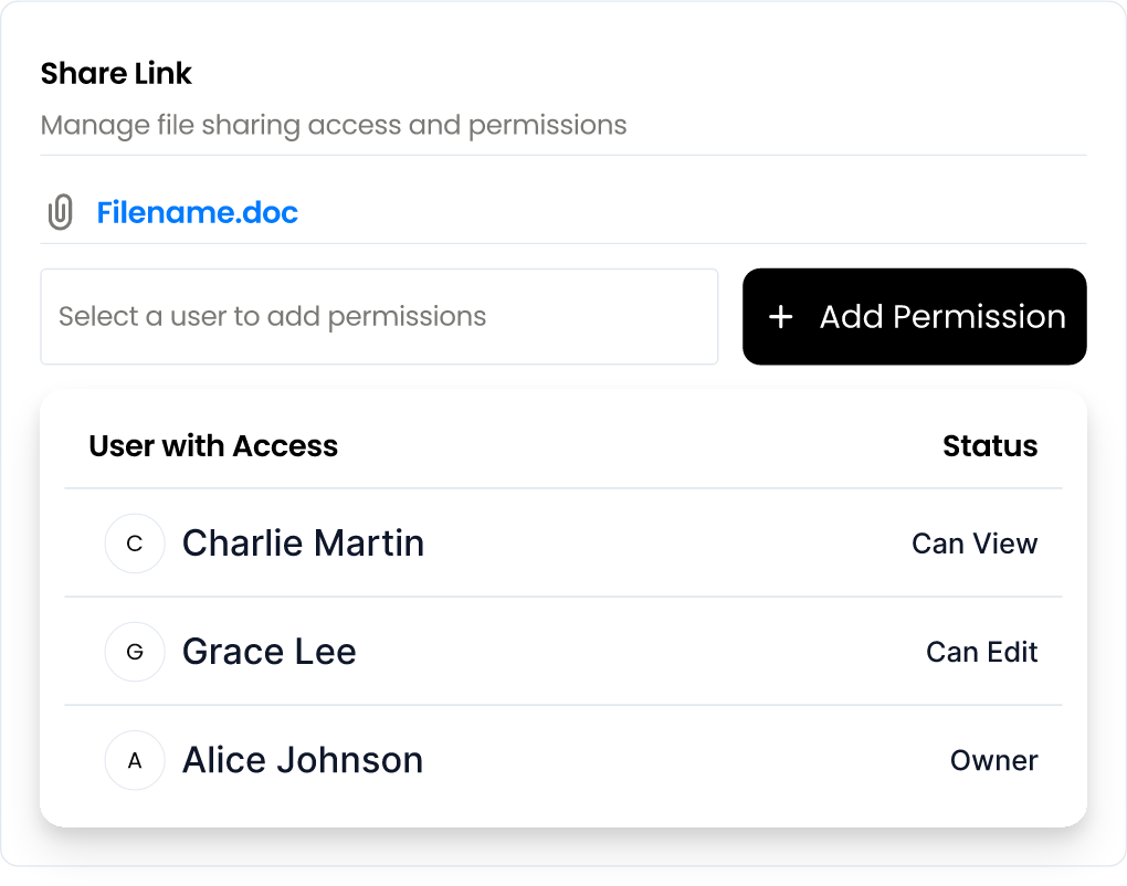 Sharing & Permissions